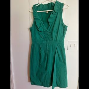 J Crew green sleeveless dress